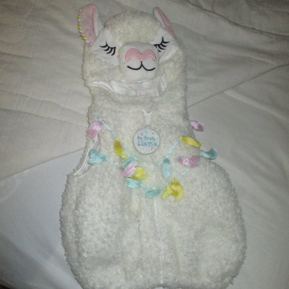 Baby Llama Costume Halloween Tassels Soft  6-9 months No Prob-Llama
